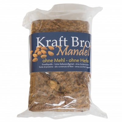 Kraftbrot Mandel ohne Mehl ohne Hefe (400gr)